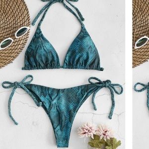Snakeskin bikini